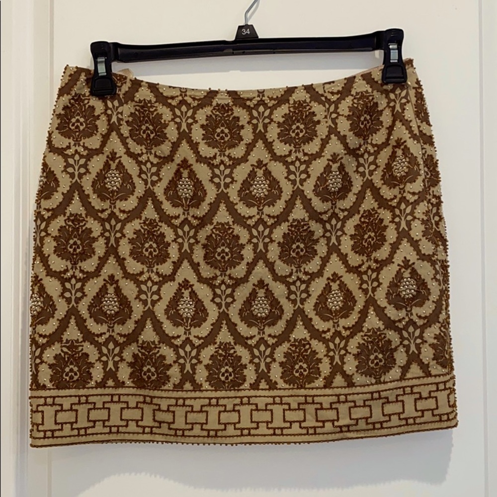 SilkLand beaded mini skirt size 8
